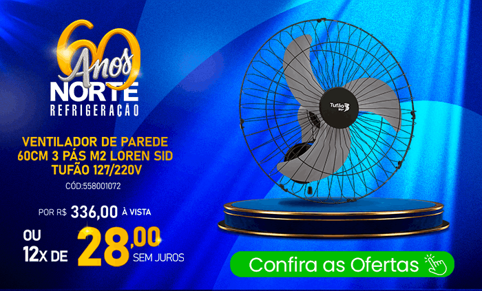 Aniversário de 60 da Norte Refrigeração, Venha Aproveitar Descontos de até 50% #VemPraNorte