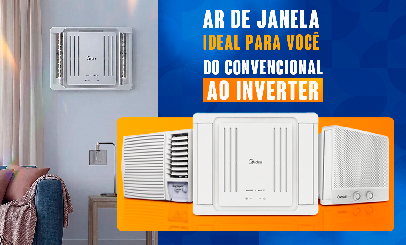 Ar condicionado de janela inverter e convencional  #VemPraNorte!