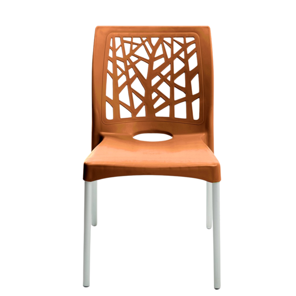 【Dirp Chair】TARPtoTARP × basta_redskapet Cadeira Forte Plástico Ripa - Terracota
