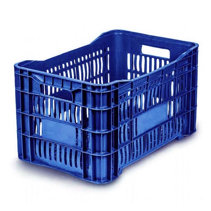Caixa Plástica Vazada 46L MS-60 Mercoplasa Azul