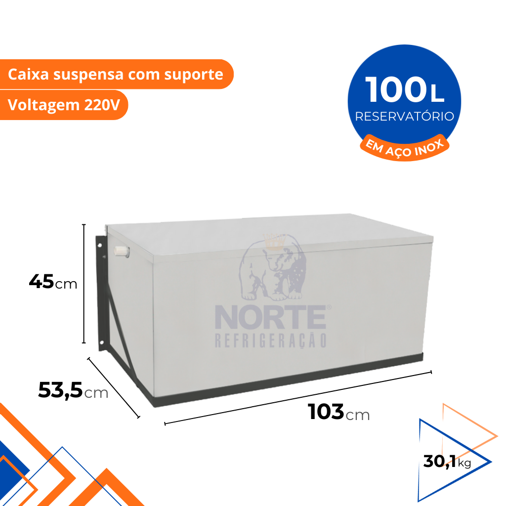 Caixa Suspensa Industrial 100L CX100 Knox 220V