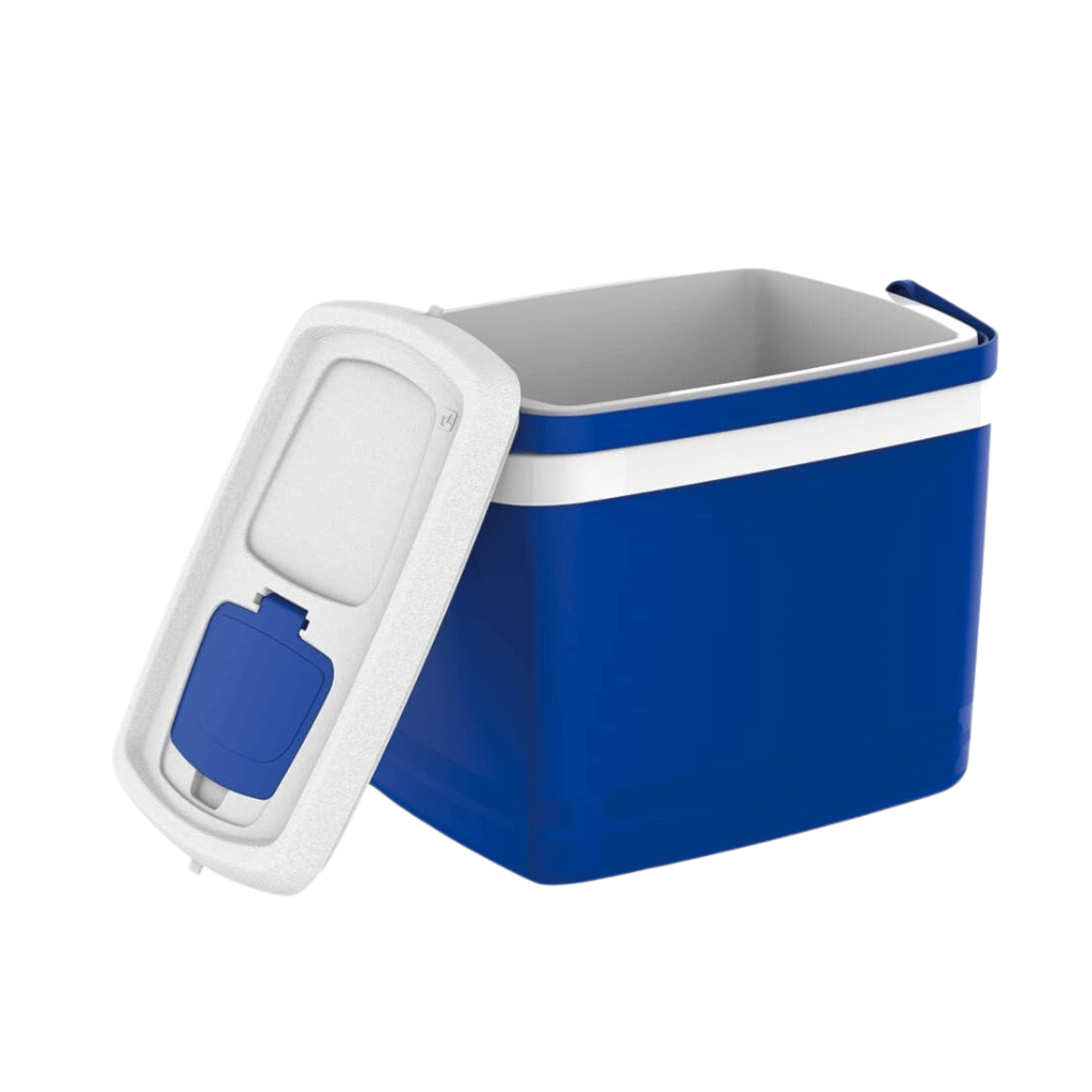 Caixa Térmica Cooler 32L Tropical Soprano com Abertura na Tampa Azul