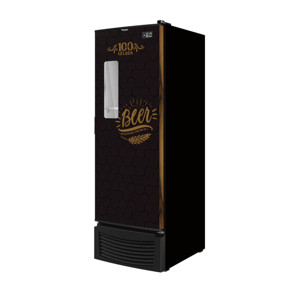 うた③ Cervejeira Porta Cega com Visor Adesivada 433L VCFC433-1D Fricon 127V