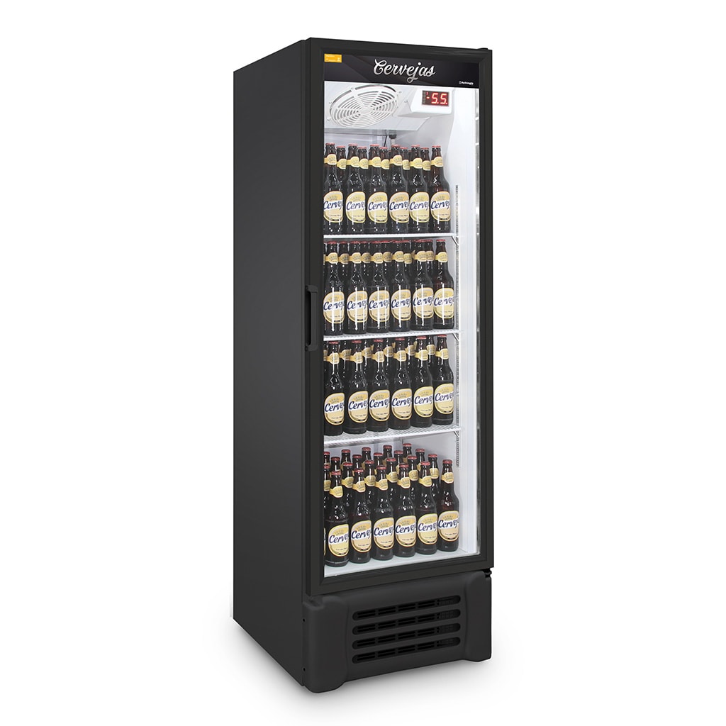 Cervejeira Porta de Vidro 400L VCC400V Frost Free Refrimate 127V Preto