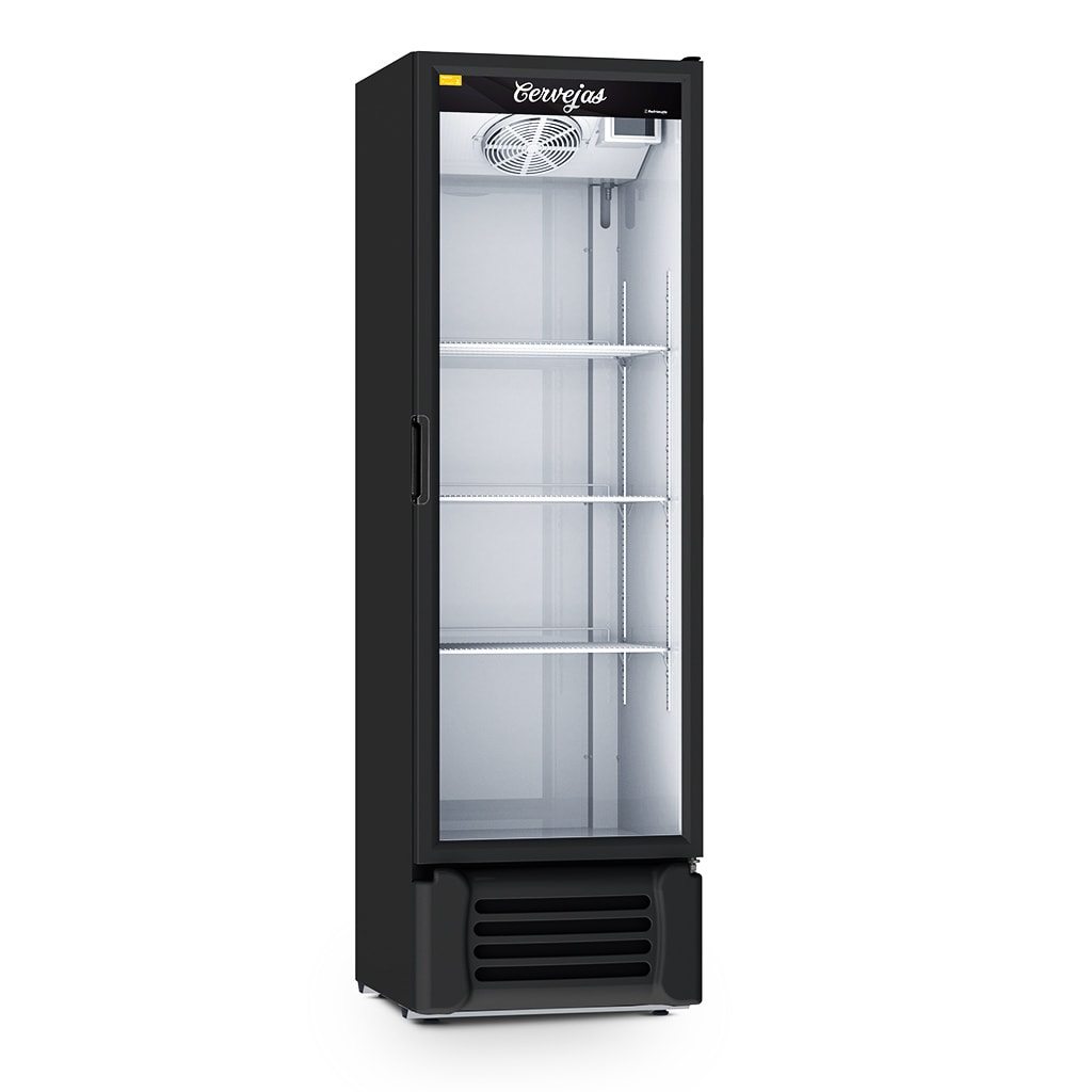 Cervejeira Porta de Vidro 400L VCC400V Frost Free Refrimate 127V Preto