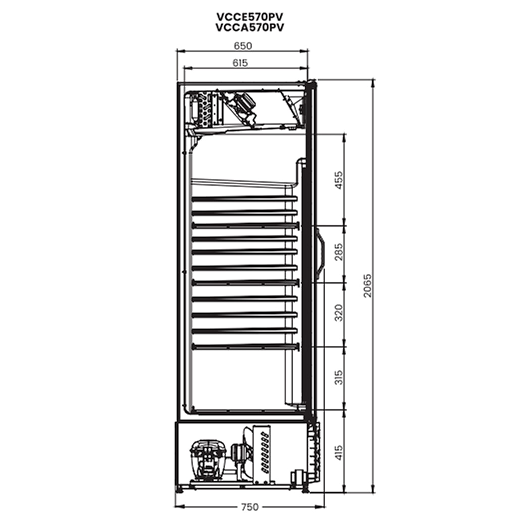 Cervejeira Porta de Vidro 570L VCCE570PVB Visa Cooler Refrimate