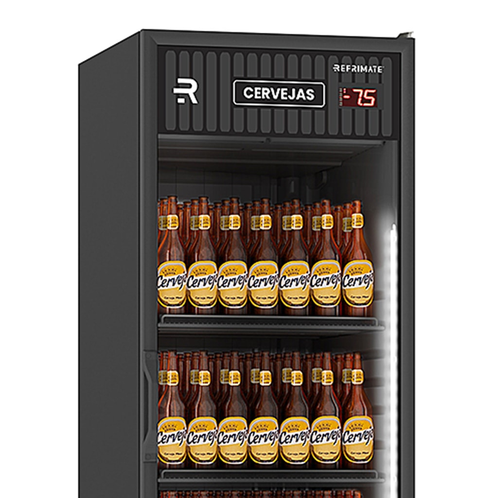 Cervejeira Porta de Vidro 570L VCCE570PVB Visa Cooler Refrimate