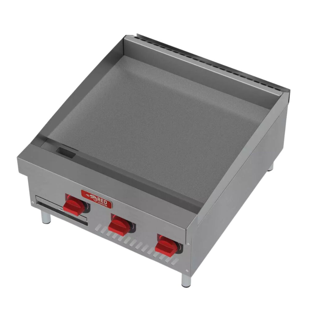 Chapa de Lanche a Gás 61CM CHEXP610-G19 Red Chameleon 3 Queimadores