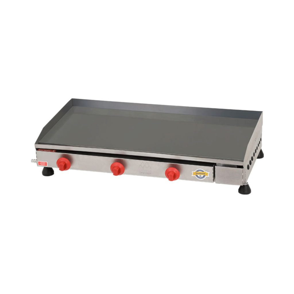 Chapa de Lanche Bifeteira a Gás 80CM CH.1.083 Marchesoni 3 Queimadores