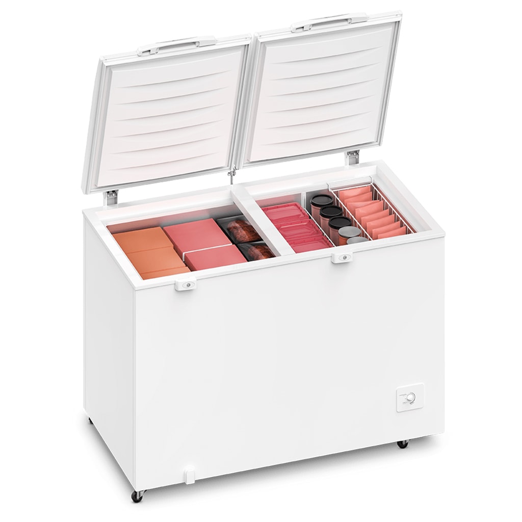 Freezer Dupla Ação Horizontal 400L Electrolux 2 Portas 127V