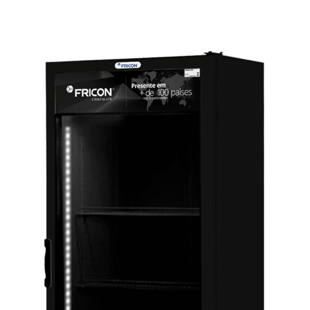 Geladeira Expositora Vertical 402L VCFM-402-2V Total Black Fricon
